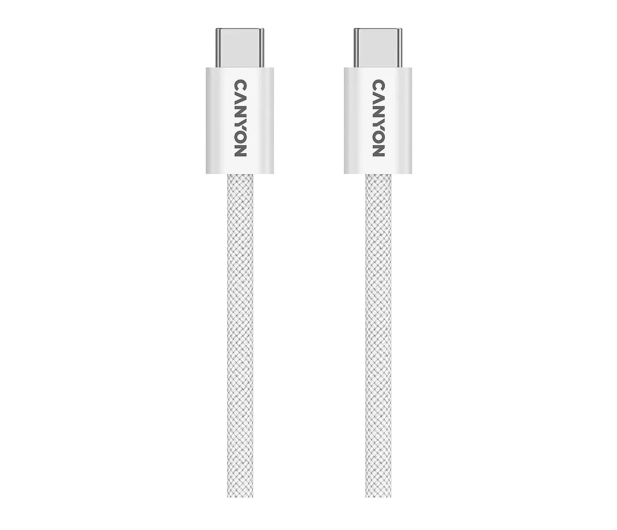 CANYON Kabel OnWire 60MG C-C 60W Magnes w oplocie 1m Biały CND-CCMG60AB15W - 1348469 - zdjęcie